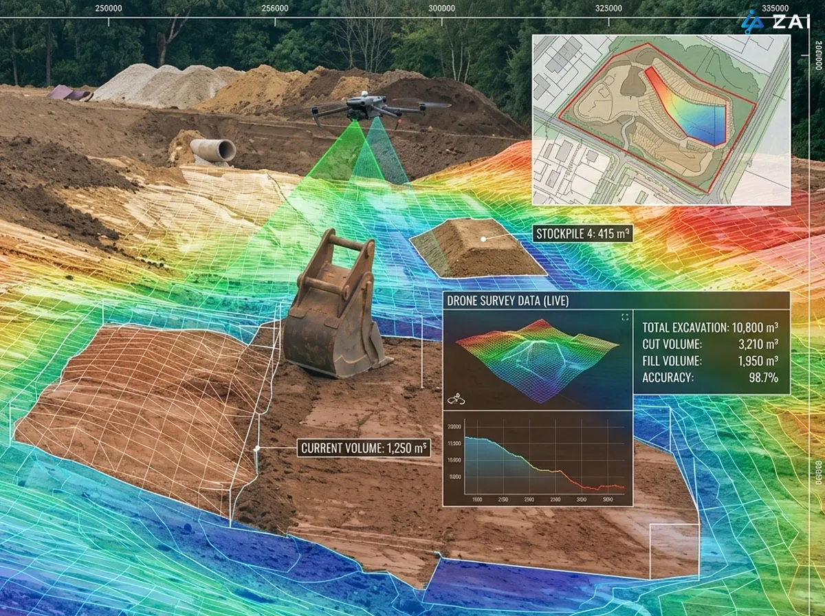 earthwork and stockpile management by drones earthwork and stockpile management by drones