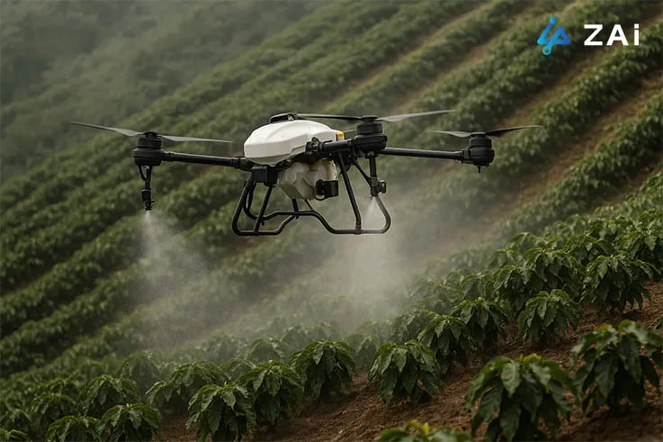 Solving the Challenge of Uneven Coverage: A ZAi-Q100 Drone Success Story in Commercial Coffee Farming Solving the Challenge of Uneven Coverage: A ZAi-Q100 Drone Success Story in Commercial Coffee Farming
